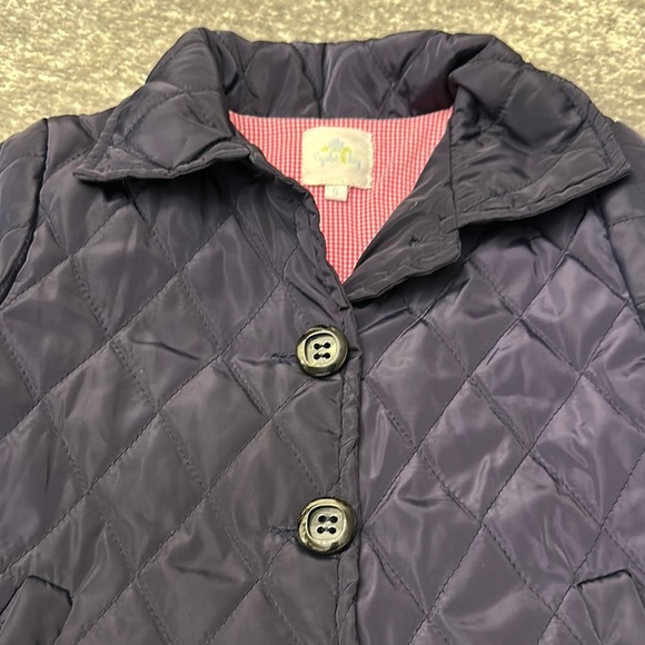 Eyelet & Ivy Navy Quilted Jacket size 5 - Picture 2 of 4